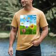 Frutiger Aero Aesthetic Tech Scenery Fishes Sunflower Raglan Baseball Tee Men's Comfort Colors T-Shirt Mustard Frutiger Aero Aesthetic Tech Scenery Fishes Sunflower Raglan Baseball Tee Men's Comfort Colors T-Shirt Mustard