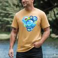 Frutiger Aero Metro Abstract Maximalism 2000s Nostalgia Premium Tri-Blend Men's Comfort Colors T-Shirt Mustard