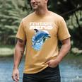 Frutiger Aero Splashy Dolphin Y2k Aesthetic Graphic Premium Men's Comfort Colors T-Shirt Mustard Frutiger Aero Splashy Dolphin Y2k Aesthetic Graphic Premium Men's Comfort Colors T-Shirt Mustard