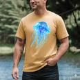 Frutiger Aero Y2K Jellyfish Men's Comfort Colors T-Shirt Mustard