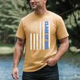 Funny Class Of 2021 American Flag Senior Graduation Men's Comfort Colors T-Shirt Mustard