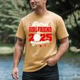 Girlfriend Of a 2025 Graduate Prom Graduation 25 VolleyBall Men's Comfort Colors T-Shirt Mustard