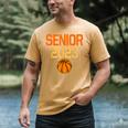 Graduate Senior Class 2023 Basketball Player Graduation Grad Men's Comfort Colors T-Shirt Mustard