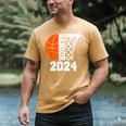 Graduate Senior Class Of 2024 Basketball Player Graduation Men's Comfort Colors T-Shirt Mustard