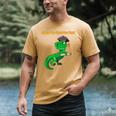 Graduation Dinosaur Smarty Saurus Rex Diploma Dinosaur Men's Comfort Colors T-Shirt Mustard