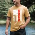 Graduation High School College Flag Graduate T Shirt 2018 Men's Comfort Colors T-Shirt Mustard