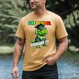 Graduation Preschool Dinosaur T Rex Crushed It Boys Grad Men's Comfort Colors T-Shirt Mustard