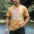 Groovy In My Last Day Of School Era Second Grade Graduation Men's Comfort Colors T-Shirt Mustard