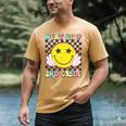 Groovy Next Stop 2nd Grade 1st Grade Graduation 2025 Men's Comfort Colors T-Shirt Mustard