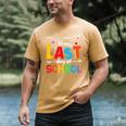 Happy Last Day Of School Teacher Women Student Graduation Men's Comfort Colors T-Shirt Mustard