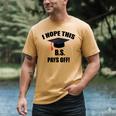 I Hope This BS Pays Off College Graduation Men's Comfort Colors T-Shirt Mustard