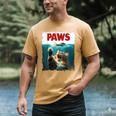 Humorous Paws Parody Cat Mouse For Cat Lover Cat Mom Cat Dad Men's Comfort Colors T-Shirt Mustard