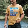 Husband Dad Pool Guy Legend Men Men's Comfort Colors T-Shirt Mustard Husband Dad Pool Guy Legend Men Men's Comfort Colors T-Shirt Mustard