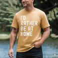 I'd Rather Be At Home Antisocial Introvert Tee Men's Comfort Colors T-Shirt Mustard I'd Rather Be At Home Antisocial Introvert Tee Men's Comfort Colors T-Shirt Mustard