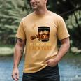I’Ll Be In The Backyard Cigar Whiskey Dad Bourbon BBQ Summer Men's Comfort Colors T-Shirt Mustard