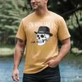 I'm Aging Like a Fine Cigar Skull Dad Retro Adult Men's Comfort Colors T-Shirt Mustard