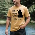 I'm Done With This BS College Graduation Shirt Men's Comfort Colors T-Shirt Mustard