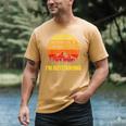 I'm Going Outside If Asked I'm Outstanding Dad Joke Men's Comfort Colors T-Shirt Mustard