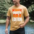 Introvert Party Solo Edition Sarcastic People Hater Men's Comfort Colors T-Shirt Mustard