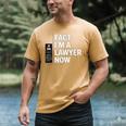 JD ESQ Law Graduate Fact I’m a Lawyer Now Graduation Men's Comfort Colors T-Shirt Mustard