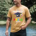 I Just Officially Graduated Pre k Graduation 2024 Pre-K Kids Men's Comfort Colors T-Shirt Mustard