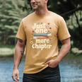 Just One More Chapter Book Reading Floral Teacher Book Lover Men's Comfort Colors T-Shirt Mustard