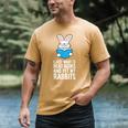 I Just Want To Read Books And Pet My Rabbit Men's Comfort Colors T-Shirt Mustard