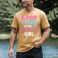 K-Pop Dad Of The Birthday Girl Men's Comfort Colors T-Shirt Mustard