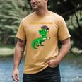 Kids Cute Graduation Dinosaur Smarty Saurus Kinder VPK Pre-k Grad Men's Comfort Colors T-Shirt Mustard