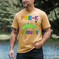 Kids Pre-K Graduate Brontosaurus Dino Pre Kindergarten Graduation Men's Comfort Colors T-Shirt Mustard