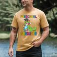 Kids Preschool Graduate T-Rex Dinosaur Preschool Graduation Men's Comfort Colors T-Shirt Mustard