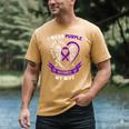 Loss Purple In Memory Of Wife Epilepsy Awareness Men Husband Men's Comfort Colors T-Shirt Mustard Loss Purple In Memory Of Wife Epilepsy Awareness Men Husband Men's Comfort Colors T-Shirt Mustard