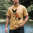 I Love Dad Tattoo Rat Terrier Dad Men's Comfort Colors T-Shirt Mustard