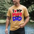 I Love My Mom And Dad Idea Shirt Men's Comfort Colors T-Shirt Mustard I Love My Mom And Dad Idea Shirt Men's Comfort Colors T-Shirt Mustard