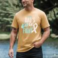 Lung Cancer Dad Ribbon Men's Comfort Colors T-Shirt Mustard