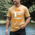 Masters Degree Graduation Shirt For MBA Grad Student Men's Comfort Colors T-Shirt Mustard