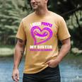 In My Memory Of My Sister DOMESTIC VIOLENCE AWARENESS Men's Comfort Colors T-Shirt Mustard