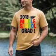 Middle School Graduation Class Of 2018 Shirt Men's Comfort Colors T-Shirt Mustard