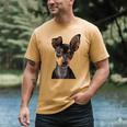 Miniature Pinscher Shirt Dog Mom Dad Tshirt Love Puppy Pet Men's Comfort Colors T-Shirt Mustard