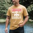 New Dad Prepared For Diaper Duty Daddy Diaper Duty Men's Comfort Colors T-Shirt Mustard