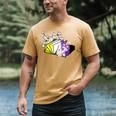 Non-Binary Book Lover Nonbinary Daisy LGBT Reading Pride Men's Comfort Colors T-Shirt Mustard Non-Binary Book Lover Nonbinary Daisy LGBT Reading Pride Men's Comfort Colors T-Shirt Mustard