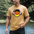 Nostalgia Chest Flag GDR Men's Comfort Colors T-Shirt Mustard