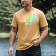 Nurse Graduation Shirt RN Est 2018 Rainbow Tshirt Men's Comfort Colors T-Shirt Mustard