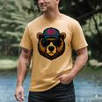 Papa Bear Father's Day Great Dad Joke Men's Comfort Colors T-Shirt Mustard