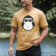 Penguin Papa Father's & Cute Dad Men's Comfort Colors T-Shirt Mustard