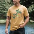 Plant Dad Plant Mom Grow Monstera Adansonii Urban Gardener Men's Comfort Colors T-Shirt Mustard