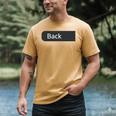 Play Cars On Dad's Back Mat Road Car Race Track ON Back Men's Comfort Colors T-Shirt Mustard Play Cars On Dad's Back Mat Road Car Race Track ON Back Men's Comfort Colors T-Shirt Mustard