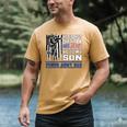 Proud Army Dad Soldier Son Patriotic Veterens Men's Comfort Colors T-Shirt Mustard