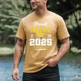 Proud Mom Of Two Class Of 2025 Graduates Twins Graduation Men's Comfort Colors T-Shirt Mustard