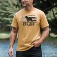 Pug Dad Distressed American Flag Patriotic Dog Men's Comfort Colors T-Shirt Mustard Pug Dad Distressed American Flag Patriotic Dog Men's Comfort Colors T-Shirt Mustard